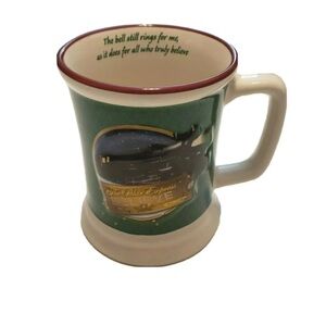 The Polar Express Believe 3D Raised Ceramic Hot Chocolate Coffee Mug Holiday
